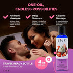 Lick Strawberries and Cream Flavored Massage Oil – Romantic, Body Safe - Image 7