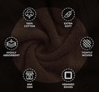 Avalon Towels Luxury 8 Piece Chocolate Towels Set, 2 Bath Towels, 2 Hand Towels - Image 5