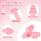24 Pairs Pink Ear Plugs - Image 2