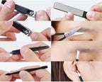 HANTEKAS Manicure Pedicure Set 8pcs Stainless Steel Nail Clippers Kit - Image 3