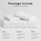 WARMDERN Boho Duvet Cover Set, Tufted Bedding Duvet Covers Soft Washed - Image 8