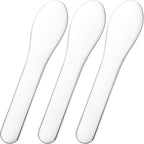 Pndeyo 3pcs Mini Stainless Steel Makeup Spatula, Reusable Cosmetic Cream by Pndeyo