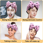 Shintop Women Fashion Lovely Soft Carol Fleece Bowknot Bow Makeup Cosmetic - Image 7