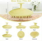 Silicone Scalp Massager Shampoo Brush, Scalp Brush - Image 2