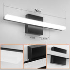 LED Bathroom Vanity Light 16in 3 Color Temperature Over Mirror Lighting Fixture - Image 4