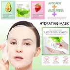12PC Natural At-Home Spa Skincare Kit | Strawberry Aloe Vera Avocado Face Hand - Image 5