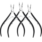Mudder 3 Pack Black Cuticle Trimmer Nippers Cutter Tool Stainless Steel Nail by Mudder