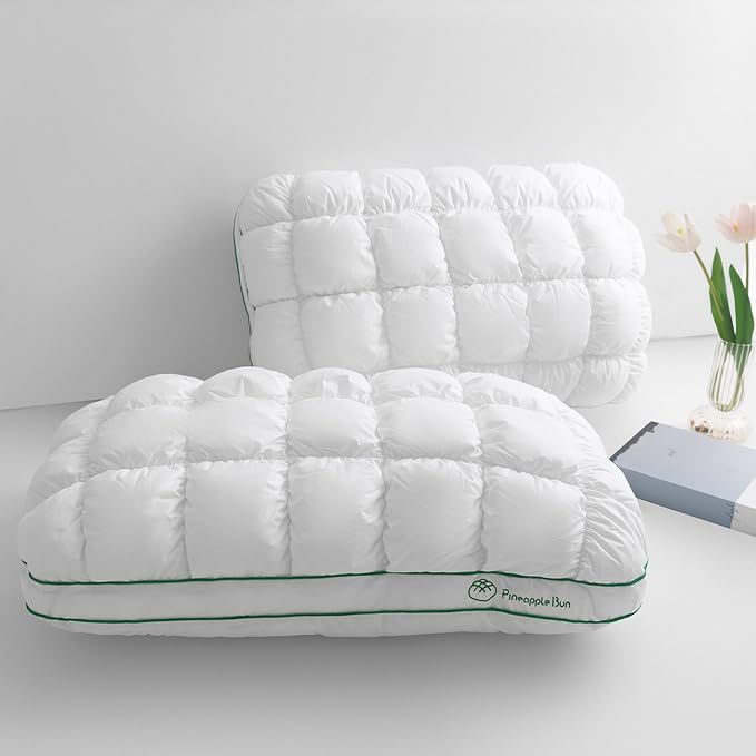YOUR MOON Fluffy Support Bed Pillow King Size Set of 2, Super Soft Premium by YOURMOON