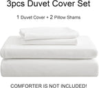 PURE ERA Jersey Knit Duvet Cover Set 100% T-Shirt Cotton Super Soft Comfy 3pc - Image 7