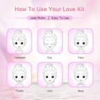 2 Pack Jade Facial Roller & Rose Quartz Face Roller - Image 5