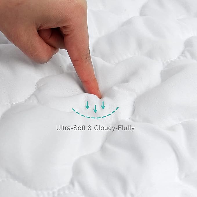 Crib Mattress Protector Sheets Fitted Waterproof Crib Mattress Pad Cover - Image 2