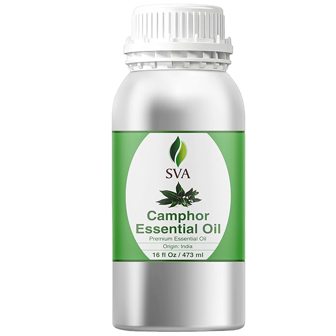 SVA Camphor Essential Oil – 16 Fl Oz – 100% Natural Camphor Oil by SVAORGANICS