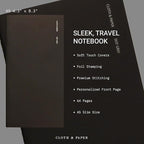 Cloth & Paper Travel Notebook | Dot Grid Journal – Avant Garde | A5 Slim Dotted - Image 3