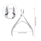 Mudder 3 Pack Silver Cuticle Trimmer Nippers Cutter Tool Stainless Steel Nail - Image 3