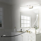 SOLFART 39.4 Inch 5 Color Temperature Dimmable Brushed Nickel Bathroom Light - Image 4