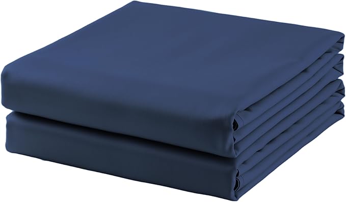 2-Pack Cotton Twin Flat Sheet Only, 600 Thread Count 100% Egyptian Cotton Top by ZaizaiHome