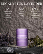 M&SENSE Eucalyptus Lavender Scented Candles Natural Non Toxic, Aromatherapy - Image 2