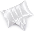 Satin Pillowcases with Zipper （20x36）, King Size Pillowcases Set of 2 by HommxJF