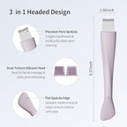 Blackhead Remover Tool, Stainless Steel Face Scraper, Skin Scrubber Face Spatula - Image 4