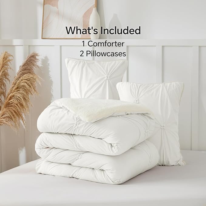 BEDELITE Pintuck Fluffy Twin Comforter Set - Image 7
