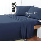2-Pack Cotton Full Flat Sheet Only, 600 Thread Count 100% Egyptian Cotton Top - Image 2