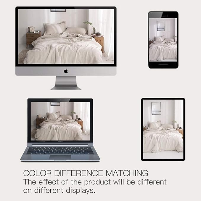 Simple&Opulence 100% Washed Linen Duvet Cover Set - Image 7