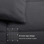 TEXARTIST Premium 2100 Series Full Comforter All Season Breathable Grey - Image 6
