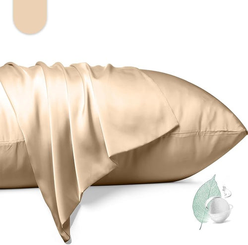 100% Mulberry Silk Pillowcase 2 Pack, King Size Silk Pillow Cases by Unknown