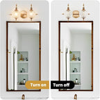 Brushed Antique Brass Bathroom Vanity Light Fixture Vintage Style - Image 6
