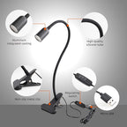 LED Reading Light for Bed Headboard – Dimmable Clip-On Book Light - Image 2