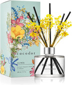 COCODOR Flower Reed Diffuser Set / 6.7oz / Lemon Eucalyptus/Scent Diffuser - Image 8