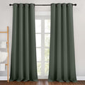 NICETOWN Dark Mallard Room Darkening 102 inch Curtains, Grommet Thermal by NICETOWN