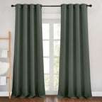 NICETOWN Dark Mallard Room Darkening 102 inch Curtains, Grommet Thermal by NICETOWN