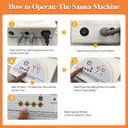 Infrared Sauna Blanket Controller, Digital Heat 2 Zone Sauna - Image 3