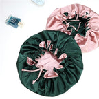 Adjustable Silk Satin Bonnet Hair Care Caps - Image 6