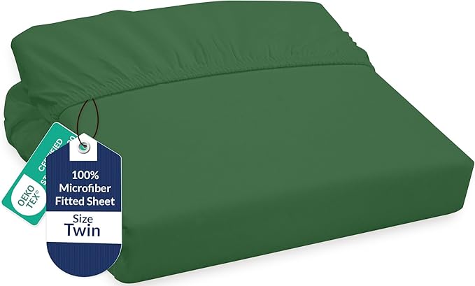 Royale Linens Fitted Sheet Twin by ROYALELINENS