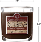 Colonial Candle Tibetan Sandalwood Scented Jar Candle, 2 Wick, 3.5 oz, Mottled - Image 4