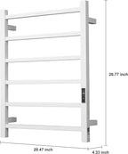 Heated Towel Racks for Bathroom, Wall Mounted Electric Towel Warmer Racks - Image 4