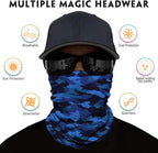 Venswell Neck Gaiter Face Mask Men Women, Seamless Bandana Rave Face Cover - Image 2