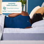 Sleep Innovations Dual Layer 4 Inch Memory Foam Mattress Topper, Twin Size - Image 3