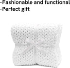 YnM Velvet Weighted Blanket, Handmade Chunky Knitted Design, Soft and Cozy - Image 4