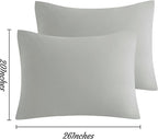 NTBAY Standard Pillow Cases Set of 2, 2 Pack Brushed Microfiber 20x26 Pillow - Image 4