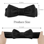 Casoty 6 Pcs Black Spa Headband, Bow Hair Band, Hair Band - Image 3