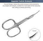 CGBE Cuticle Scissors Extra Fine Curved Blade, Super Slim Manicure Scissors - Image 2