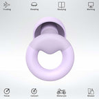 JUSTRVN Ear Plugs for Sleeping, 2 Pairs of Reusable Earplugs for Noise - Image 2