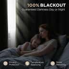 Joydeco Olive Green 100% Blackout Curtains 84 Inch 2 Panels, Luxury Thermal - Image 4