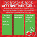 Cherry Bomb Two Pack Odor Eliminating Highly Fragranced Candle - Image 4