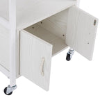 Salon Trolley Cart with Wheels, Mobile Utility Storage Cabinet with 1 Drawer & - Image 4