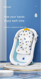 Baby Bath Cushion Pad Newborn Bathtub Mat Infant Bath Supporter Net Baby - Image 6