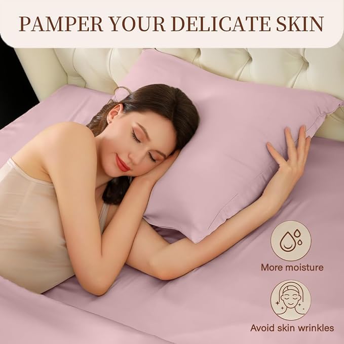 Mulberry Silk Pillowcase for Hair and Skin Queen Size 20"X 30" - Image 8